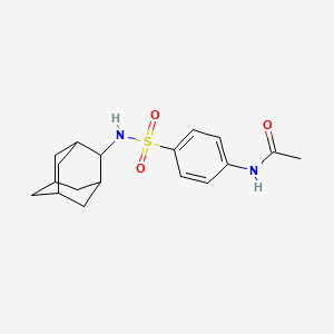 molecular formula C18H24N2O3S B6053959 N-{4-[(2-adamantylamino)sulfonyl]phenyl}acetamide 