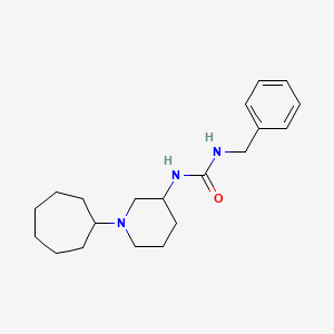 molecular formula C20H31N3O B6053962 N-benzyl-N'-(1-cycloheptyl-3-piperidinyl)urea 