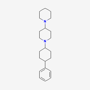 molecular formula C22H34N2 B6054086 1'-(4-phenylcyclohexyl)-1,4'-bipiperidine 