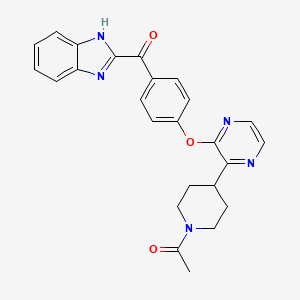 molecular formula C25H23N5O3 B605410 AMG 579 CAS No. 1227067-61-9