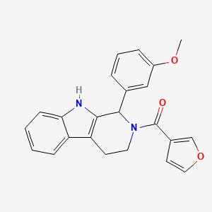 molecular formula C23H20N2O3 B6054102 2-(3-furoyl)-1-(3-methoxyphenyl)-2,3,4,9-tetrahydro-1H-beta-carboline 