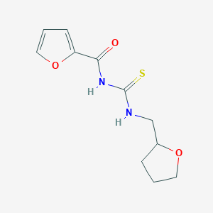 molecular formula C11H14N2O3S B6054147 N-{[(tetrahydro-2-furanylmethyl)amino]carbonothioyl}-2-furamide 