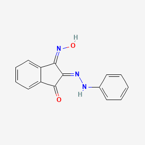 molecular formula C15H11N3O2 B6054158 1H-茚满-1,2,3-三酮 2-(苯肼基) 1-肟 