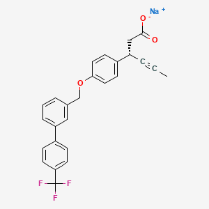 molecular formula C26H20F3NaO3 B605418 AMG-837 钠 CAS No. 865231-45-4