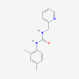 molecular formula C15H17N3O B6054209 N-(2,4-dimethylphenyl)-N'-(2-pyridinylmethyl)urea 