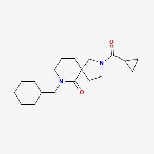 molecular formula C19H30N2O2 B6054288 7-(cyclohexylmethyl)-2-(cyclopropylcarbonyl)-2,7-diazaspiro[4.5]decan-6-one 