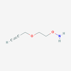 molecular formula C5H9NO2 B605430 Aminooxy-PEG1-propargyl HCl salt CAS No. 1895922-69-6