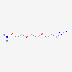 molecular formula C6H14N4O3 B605431 氨基氧-PEG2-叠氮化物 CAS No. 1043426-13-6