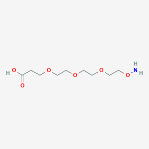 molecular formula C9H19NO6 B605432 氨基氧基-PEG3-酸盐酸盐 CAS No. 1807540-79-9
