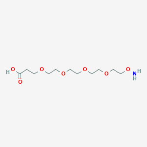 molecular formula C11H23NO7 B605439 氨基氧基-PEG4-酸 CAS No. 1807537-38-7