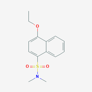 molecular formula C14H17NO3S B6054404 4-ethoxy-N,N-dimethyl-1-naphthalenesulfonamide 