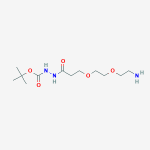 molecular formula C12H25N3O5 B605457 氨基-PEG2-t-Boc-肼 CAS No. 2100306-60-1