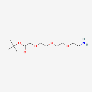molecular formula C12H25NO5 B605459 氨基-PEG3-CH2CO2-叔丁酯 CAS No. 189808-70-6
