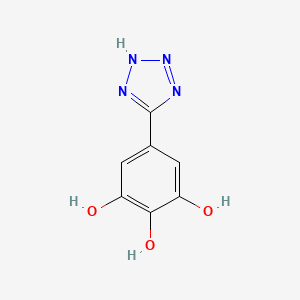 molecular formula C7H6N4O3 B6054597 5-(1H-tetrazol-5-yl)-1,2,3-benzenetriol CAS No. 91759-57-8