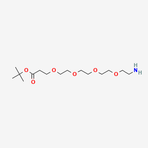 B605463 tert-Butyl 1-amino-3,6,9,12-tetraoxapentadecan-15-oate CAS No. 581065-95-4