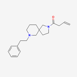 molecular formula C20H28N2O B6054640 2-(3-butenoyl)-7-(2-phenylethyl)-2,7-diazaspiro[4.5]decane 