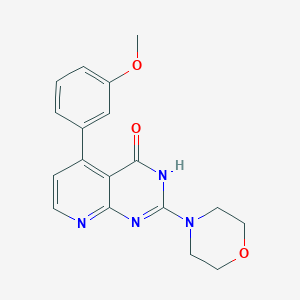 molecular formula C18H18N4O3 B6054693 5-(3-methoxyphenyl)-2-(4-morpholinyl)pyrido[2,3-d]pyrimidin-4(3H)-one 