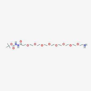 molecular formula C24H49N3O11 B605472 氨基-PEG8-叔丁氧羰基-酰肼 CAS No. 1334169-96-8
