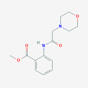 molecular formula C14H18N2O4 B6054728 methyl 2-[(4-morpholinylacetyl)amino]benzoate 