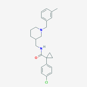 molecular formula C24H29ClN2O B6054871 1-(4-chlorophenyl)-N-{[1-(3-methylbenzyl)-3-piperidinyl]methyl}cyclopropanecarboxamide 