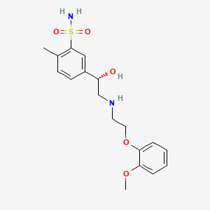 molecular formula C18H24N2O5S B605489 (+)-阿莫苏拉罗 CAS No. 94666-17-8