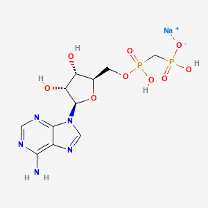 B605492 Phosphomethylphosphonic acid adenosyl ester CAS No. 104835-70-3