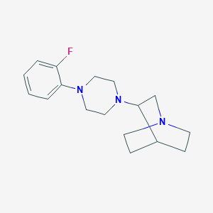 molecular formula C17H24FN3 B6055021 3-[4-(2-fluorophenyl)-1-piperazinyl]quinuclidine 