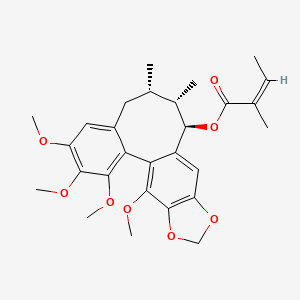 molecular formula C28H34O8 B605508 Angeloylisogomisin O CAS No. 83864-70-4