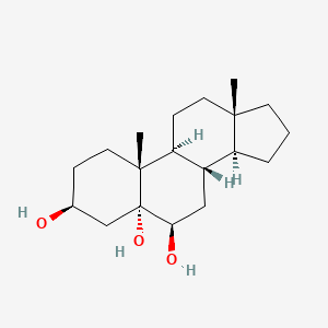 molecular formula C19H32O3 B605512 (3S,5R,6R,8S,9S,10R,13S,14S)-10,13-二甲基十六氢-1H-环戊并[a]菲-3,5,6-三醇 CAS No. 4725-51-3