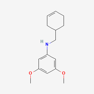 molecular formula C15H21NO2 B6055134 (3-cyclohexen-1-ylmethyl)(3,5-dimethoxyphenyl)amine 