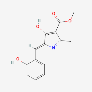 methyl 5-(2-hydroxybenzylidene)-2-methyl-4-oxo-4,5-dihydro-1H-pyrrole-3-carboxylate