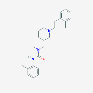 molecular formula C25H35N3O B6055246 N'-(2,4-dimethylphenyl)-N-methyl-N-({1-[2-(2-methylphenyl)ethyl]-3-piperidinyl}methyl)urea 