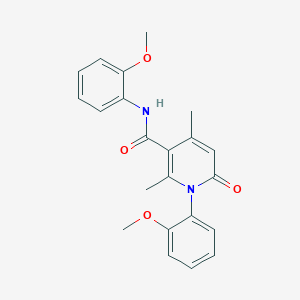 N,1-bis(2-methoxyphenyl)-2,4-dimethyl-6-oxo-1,6-dihydro-3-pyridinecarboxamide