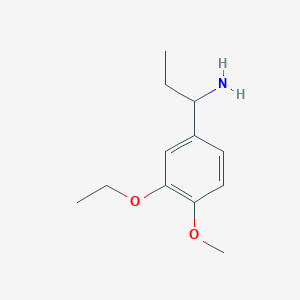1-(3-Ethoxy-4-methoxyphenyl)propan-1-amine