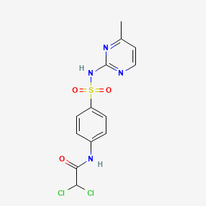 molecular formula C13H12Cl2N4O3S B6055337 2,2-dichloro-N-(4-{[(4-methyl-2-pyrimidinyl)amino]sulfonyl}phenyl)acetamide 