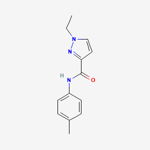 molecular formula C13H15N3O B6055345 1-ethyl-N-(4-methylphenyl)-1H-pyrazole-3-carboxamide 