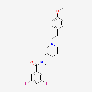 molecular formula C23H28F2N2O2 B6055434 3,5-difluoro-N-({1-[2-(4-methoxyphenyl)ethyl]-3-piperidinyl}methyl)-N-methylbenzamide 