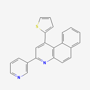 molecular formula C22H14N2S B6055441 3-(3-pyridinyl)-1-(2-thienyl)benzo[f]quinoline 