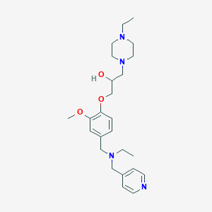 1-(4-ethyl-1-piperazinyl)-3-(4-{[ethyl(4-pyridinylmethyl)amino]methyl}-2-methoxyphenoxy)-2-propanol