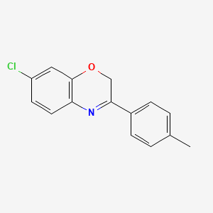 molecular formula C15H12ClNO B605561 7-氯-3-(对甲苯基)-2H-苯并[b][1,4]恶嗪 CAS No. 80306-38-3