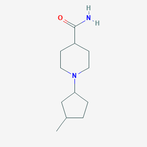 molecular formula C12H22N2O B6055667 1-(3-methylcyclopentyl)-4-piperidinecarboxamide 