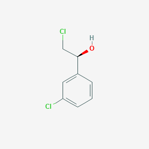 molecular formula C8H8Cl2O B060557 (S)-2-Chloro-1-(3-chloro-phenyl)-ethanol CAS No. 174699-78-6