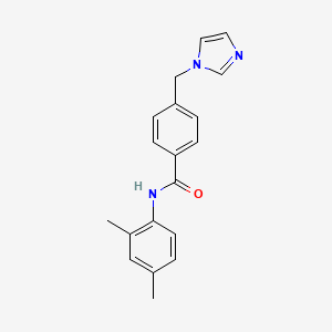 molecular formula C19H19N3O B6055750 N-(2,4-dimethylphenyl)-4-(1H-imidazol-1-ylmethyl)benzamide 