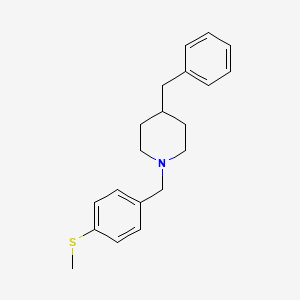 molecular formula C20H25NS B6055763 4-benzyl-1-[4-(methylthio)benzyl]piperidine 