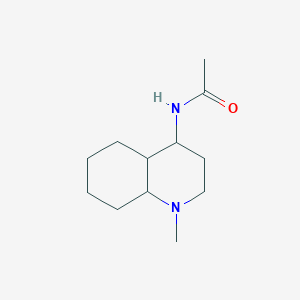 molecular formula C12H22N2O B6055777 N-(1-methyldecahydroquinolin-4-yl)acetamide 