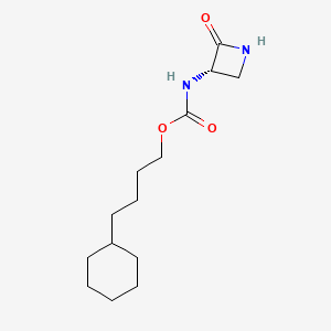 4-cyclohexylbutyl N-[(3S)-2-oxoazetidin-3-yl]carbamate