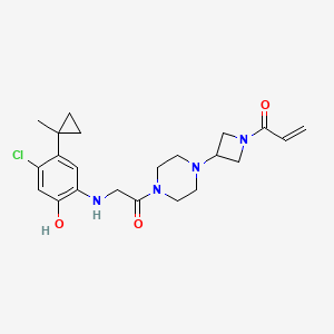 1-[3-[4-[2-[[4-Chloranyl-5-(1-Methylcyclopropyl)-2-Oxidanyl-Phenyl]amino]ethanoyl]piperazin-1-Yl]azetidin-1-Yl]prop-2-En-1-One