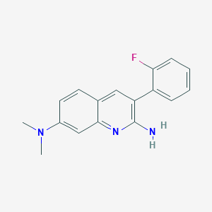 molecular formula C17H16FN3 B605598 芳基喹啉-1 CAS No. 1630743-73-5
