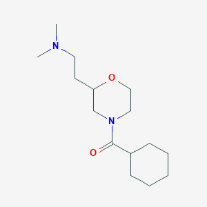 molecular formula C15H28N2O2 B6056027 2-[4-(cyclohexylcarbonyl)-2-morpholinyl]-N,N-dimethylethanamine 