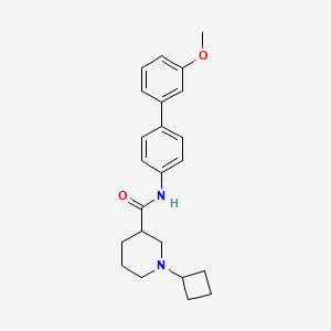 molecular formula C23H28N2O2 B6056101 1-cyclobutyl-N-(3'-methoxy-4-biphenylyl)-3-piperidinecarboxamide 